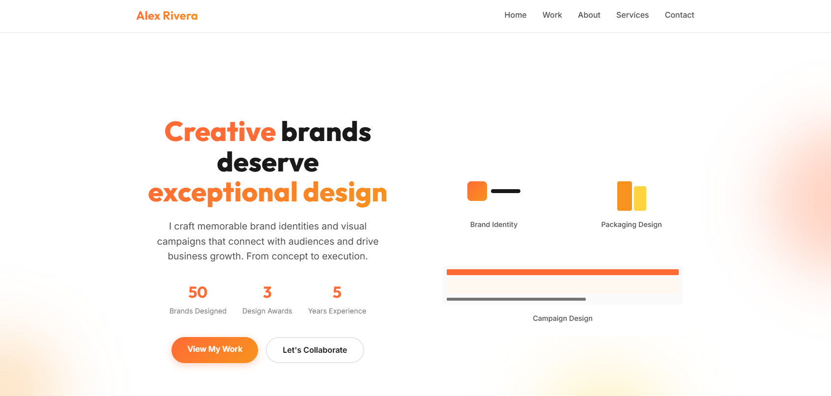 Alex Rivera Design website preview
